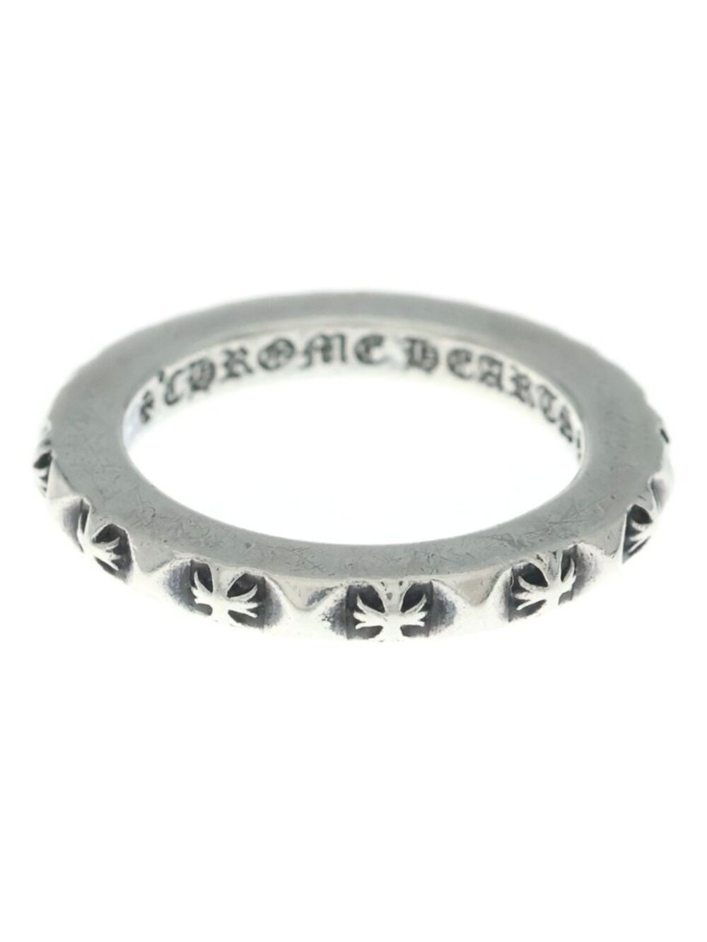 Chrome Hearts Tfp Pnk Pls True Faucin Punk CH Plus Ring Silver